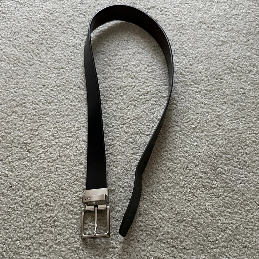 Men's Black Leather Belt